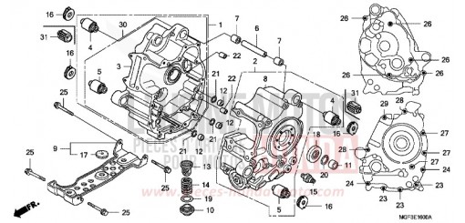 CARTER MOTEUR FJS600AB de 2011